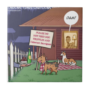 Gourmet Dogs Funny Fliese