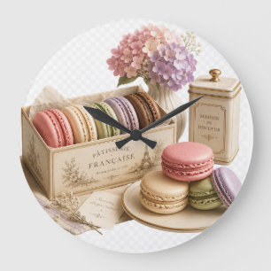 Gourmet-Donut-Küchenwanduhr   Farbige Bäckerei Große Wanduhr