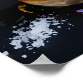 Gourmet Foie Gras mit Roter Weinrebe Poster (Ecke)