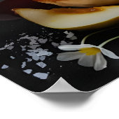 Gourmet Foie Gras mit Roter Weinrebe Poster (Ecke)