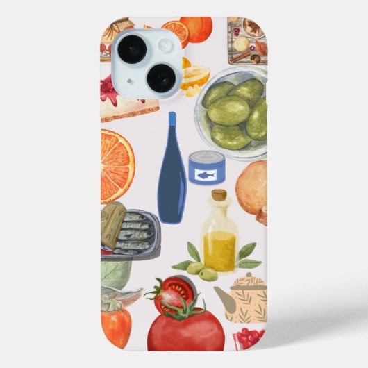 Gourmet Food Collage Phone Case (Rückseite)