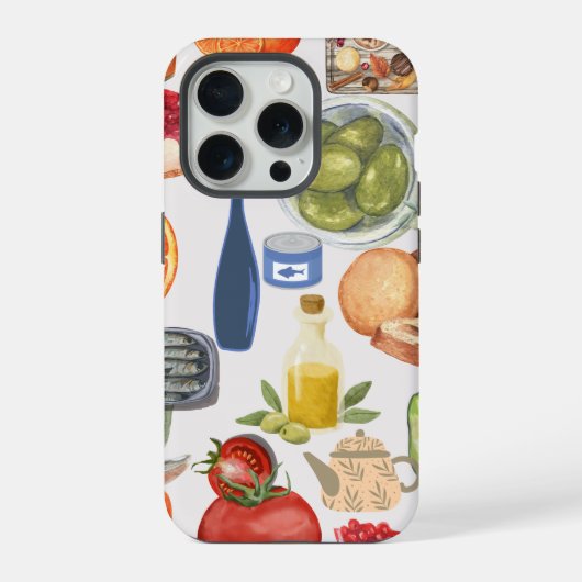 Gourmet Food Collage Phone Case iPhone Hülle (Rückseite)