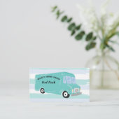 Gourmet Food Truck Business Cards Visitenkarte (Stehend Vorderseite)