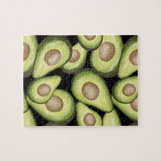 Gourmet Fresh Cut Vegan Avacados Puzzle (Horizontal)