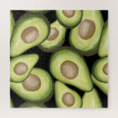 Gourmet Fresh Cut Vegan Avacados Puzzle (Horizontal)