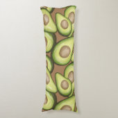 Gourmet Fresh Cut Vegan Avacados Seitenschläferkissen (Vorderseite Vertikal)