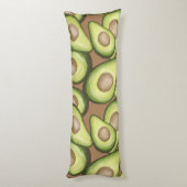 Gourmet Fresh Cut Vegan Avacados Seitenschläferkissen (Rückseite (Vertikal))