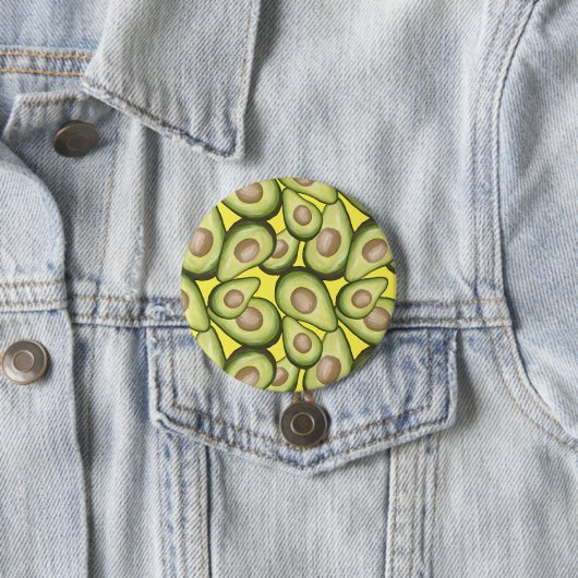 Gourmet Fresh Cut Vegan Avocado Muster Button (Beispiel)