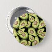 Gourmet Fresh Cut Vegan Avocado Muster Button (Vorne & Hinten)