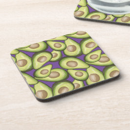 Gourmet Fresh Cut Vegan Avocado Muster Getränkeuntersetzer