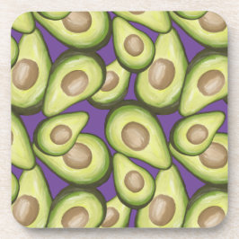 Gourmet Fresh Cut Vegan Avocado Muster Getränkeuntersetzer