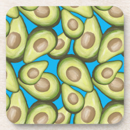 Gourmet Fresh Cut Vegan Avocado Muster Getränkeuntersetzer