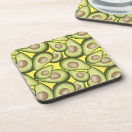 Gourmet Fresh Cut Vegan Avocado Muster Getränkeuntersetzer
