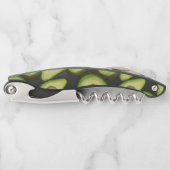 Gourmet Fresh Cut Vegan Avocado Muster Kellnermesser (Vorderseite)