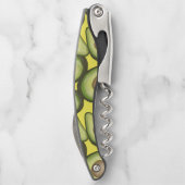 Gourmet Fresh Cut Vegan Avocado Muster Kellnermesser (Rückseite)