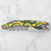 Gourmet Fresh Cut Vegan Avocado Muster Kellnermesser (Rückseite)