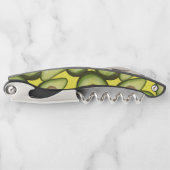 Gourmet Fresh Cut Vegan Avocado Muster Kellnermesser (Vorderseite)