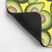 Gourmet Fresh Cut Vegan Avocado Muster Mouse Pad Mousepad (Ecke)