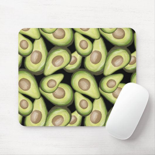 Gourmet Fresh Cut Vegan Avocado Muster Mousepad (Mit Mouse)