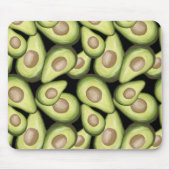 Gourmet Fresh Cut Vegan Avocado Muster Mousepad (Vorne)
