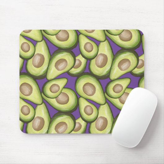 Gourmet Fresh Cut Vegan Avocado Muster Mousepad (Mit Mouse)