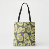 Gourmet Fresh Cut Vegan Avocado Muster Tasche (Vorderseite)