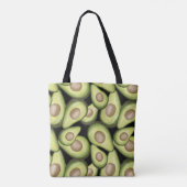 Gourmet Fresh Cut Vegan Avocado Muster Tasche (Rückseite)