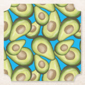 Gourmet Fresh Cut Vegan Avocado Muster Untersetzer (Vorderseite)