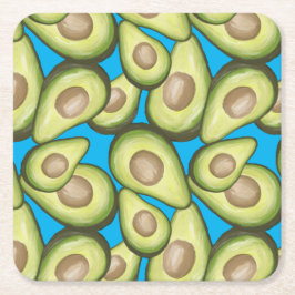 Gourmet Fresh Cut Vegan Avocado Muster Untersetzer