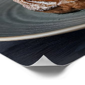 Gourmet Grilltes Rindenriff Steak mit eleganten Se Poster (Ecke)