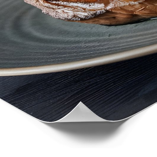 Gourmet Grilltes Rindenriff Steak mit eleganten Se Poster (Ecke)