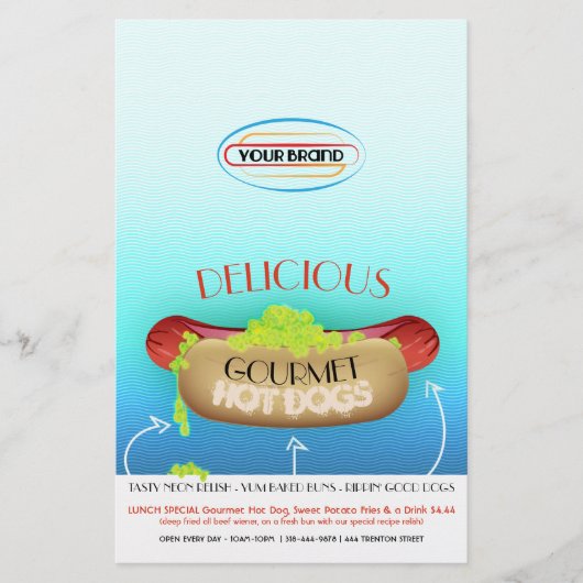 GOURMET HOT DOG FLYER (Vorne)