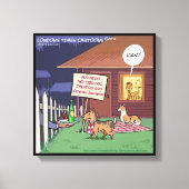 Gourmet Hunde Funny Wrapped Canvas Print Leinwanddruck (Vorderseite)