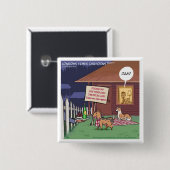Gourmet Hunde Lustig Button (Vorne & Hinten)