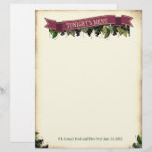 Gourmet-Küche und Weinverkostung Menü Kopfende (Vorne/Hinten)