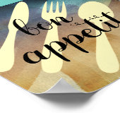 Gourmet Küche Zitat Wort Kunst Moderne Stil Poster (Ecke)