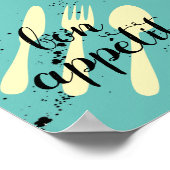 Gourmet Küche Zitat Wort Kunst Moderne Stil Poster (Ecke)