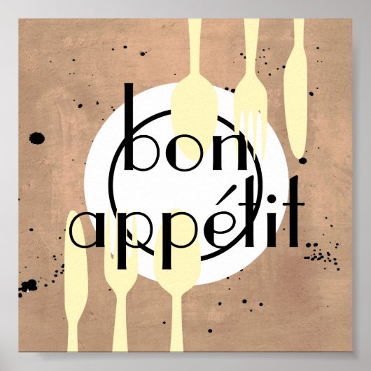 Gourmet Küche Zitat Wort Kunst Moderne Stil Poster (Vorne)