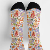 Gourmet-Meeresfrüchte-Fest-Crew-Socken Socken (Oben)