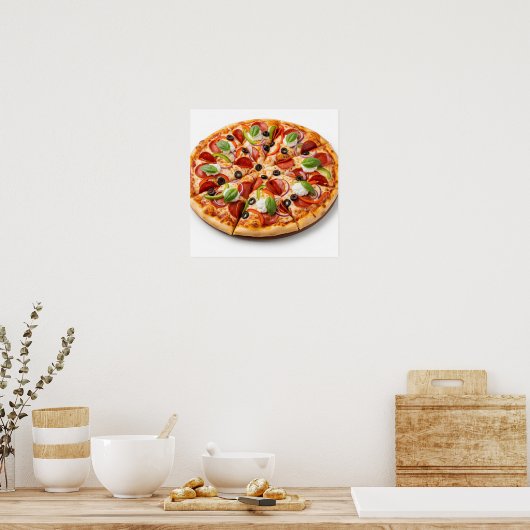 Gourmet Pizza Poster (Küche)