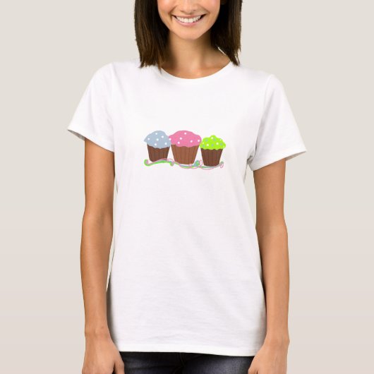 Gourmet Sherbet Cupcakes T-Shirt (Vorderseite)