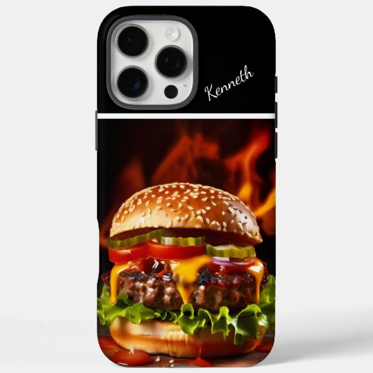 Gourmet Steaming Cheeseburger Case-Mate iPhone Hülle (Rückseite)