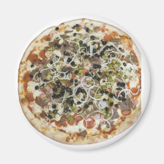 Gourmet Supreme Pizza Magnet (Vorne)