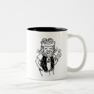 Gourmet-Tasse - Nur eine alte, müde Hippie Zweifarbige Tasse
