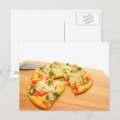 Gourmet Veggie Pizza Postkarte (Vorne/Hinten)