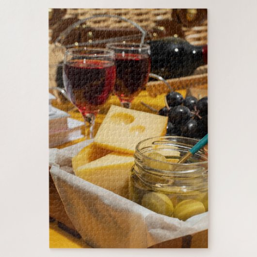 Gourmet Wein, Käse und Olivenbeizen 1014pcs Puzzle (Vertikal)