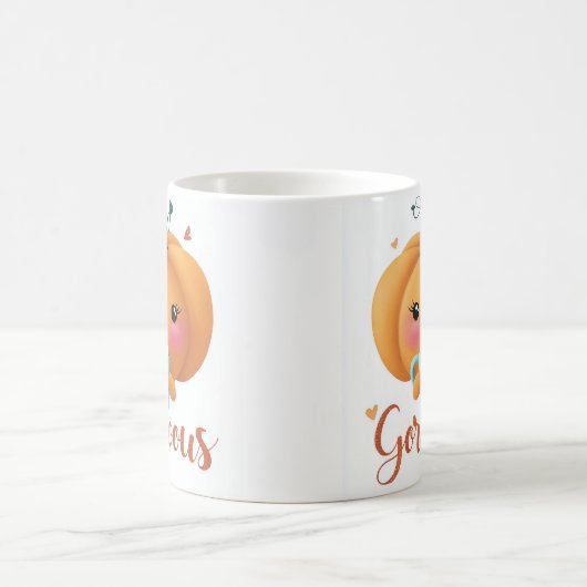 Gourmets Pumpkin Coffee Tasse - Niedlicher Fall &  (Mittel)