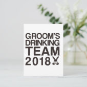 Gourmets Trinkteam 2018 Postkarte (Stehend Vorderseite)