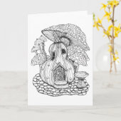 Gourmets und Pilze Farbe Es sich selbst leblos Karte (Gelbe Blume)