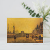 Gourock Dock, Glasgow, von John Atkinson Grimshaw Dankeskarte (Stehend Vorderseite)